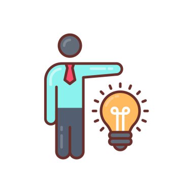 Vektör olarak iş fikri simgesi. Logotype