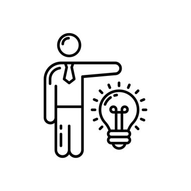 Vektör olarak iş fikri simgesi. Logotype