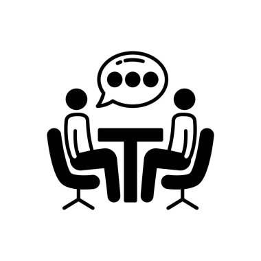 Vektör olarak iş danışmanlığı ikonu. Logotype