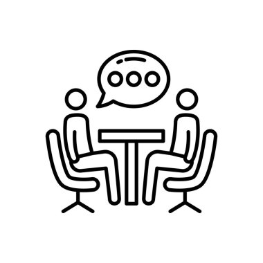 Vektör olarak iş danışmanlığı ikonu. Logotype