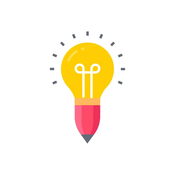 Ícone Ideia Criativa Vetor Logotipo — Vetor de Stock