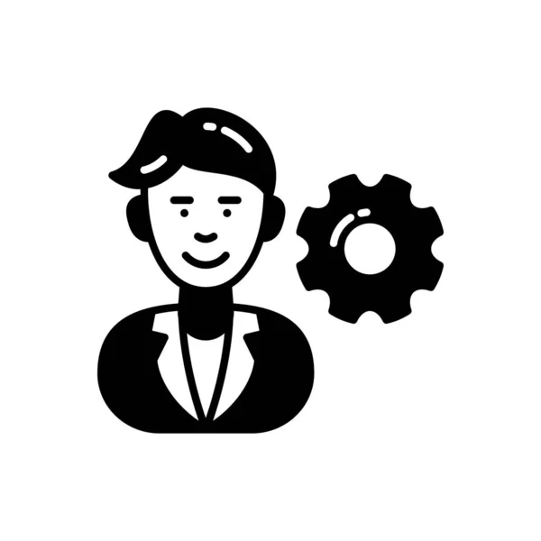 Business Support Icon Vector Logotype — 图库矢量图片