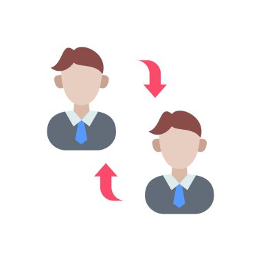 Vektör olarak görev döndürme simgesi. Logotype