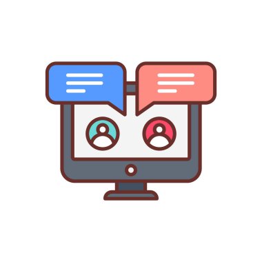 Business Chat icon in vector. Logotype