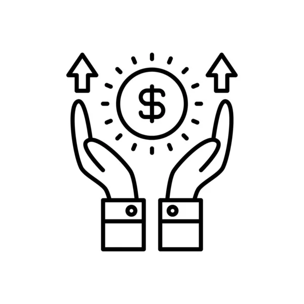 Cost Icon Vector Logotype — Vettoriale Stock