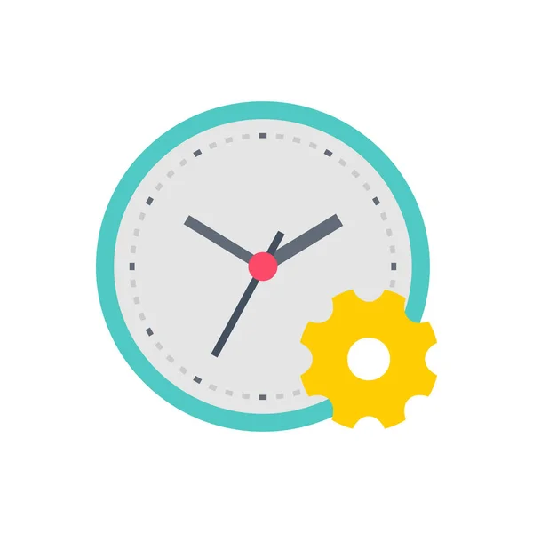 Time Management Symbol Vektor Logotyp — Stockvektor