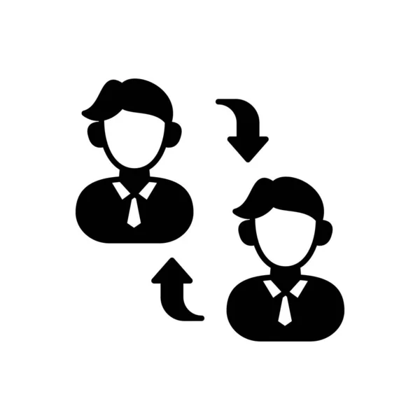 Job Rotation Icon Vector Logotype — Vettoriale Stock
