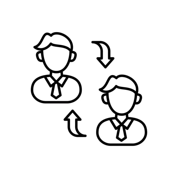 Job Rotation Icon Vector Logotype — Image vectorielle