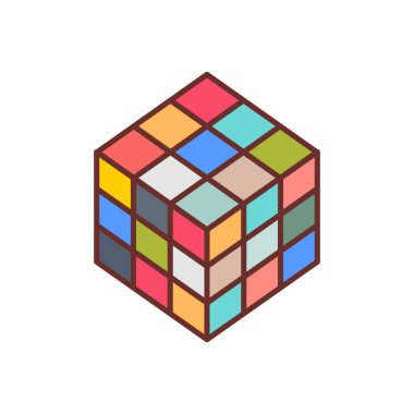 Vektör olarak SOLUTION simgesi. Logotype