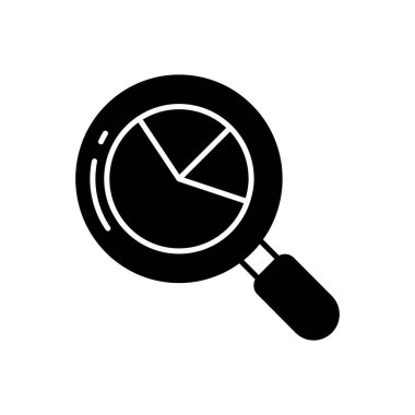 Analiz simgesini vektör olarak rapor et. Logotype