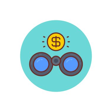 İş Vizyonu simgesi vektörde. logotype