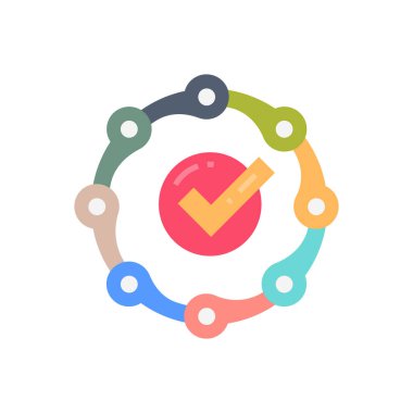 Bağlantı simgesi vektörde. Logotype