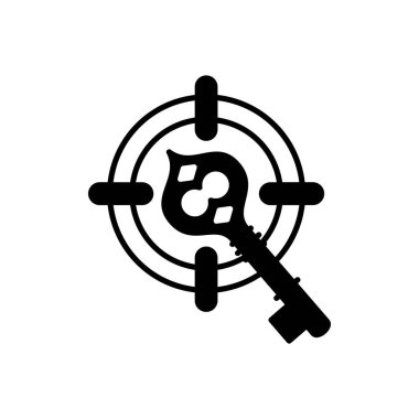 Vektör içinde Başarı Anahtarı simgesi. Logotype