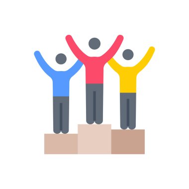 Vektör olarak İş Kazanan simgesi. Logotype