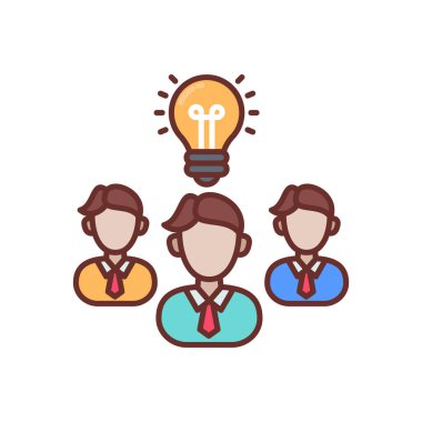 Vektör olarak büyük fikir simgesi. Logotype