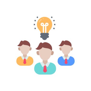 Vektör olarak büyük fikir simgesi. Logotype