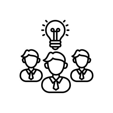 Vektör olarak büyük fikir simgesi. Logotype