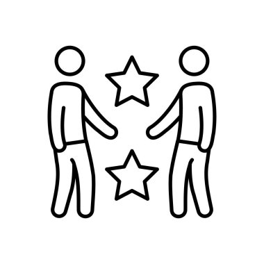 Vektör içinde işbirliği simgesi. Logotype