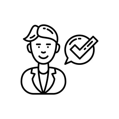 Vektördeki ikona güven. Logotype