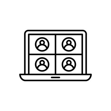 Vektör olarak konferans simgesi. Logotype