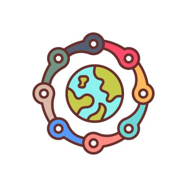 Vektör olarak bağlantı simgesi. Logotype