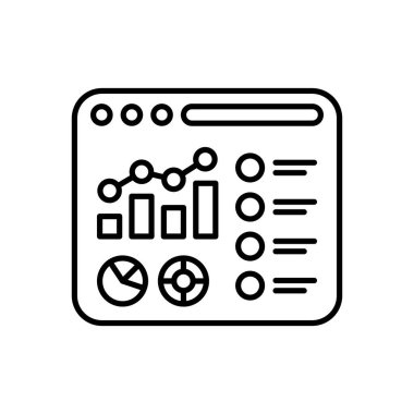 Vektör olarak Proje Kontrol Paneli simgesi. Logotype