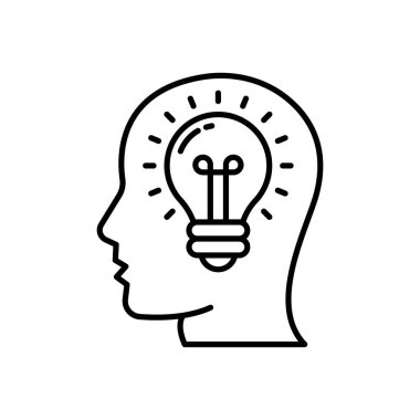 Vektör içinde fikir simgesi. Logotype