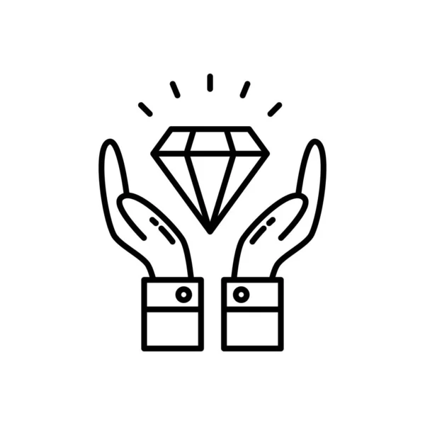 Icona Integrità Nel Vettore Logotipo — Vettoriale Stock
