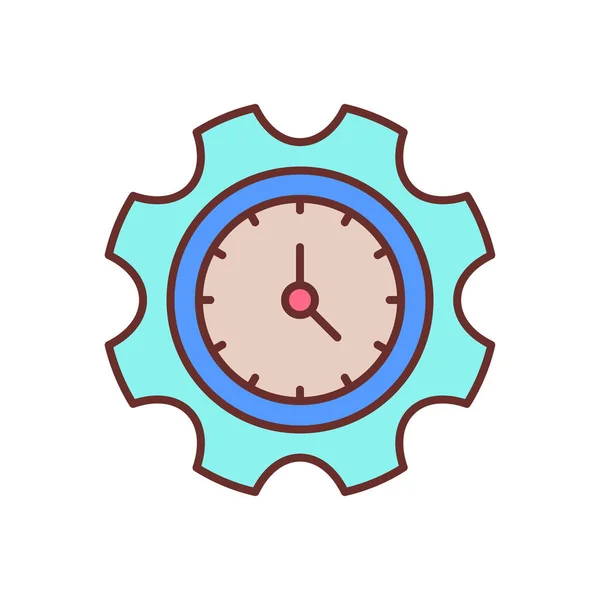 Time Setting Icon Vector Logotype — Vetor de Stock