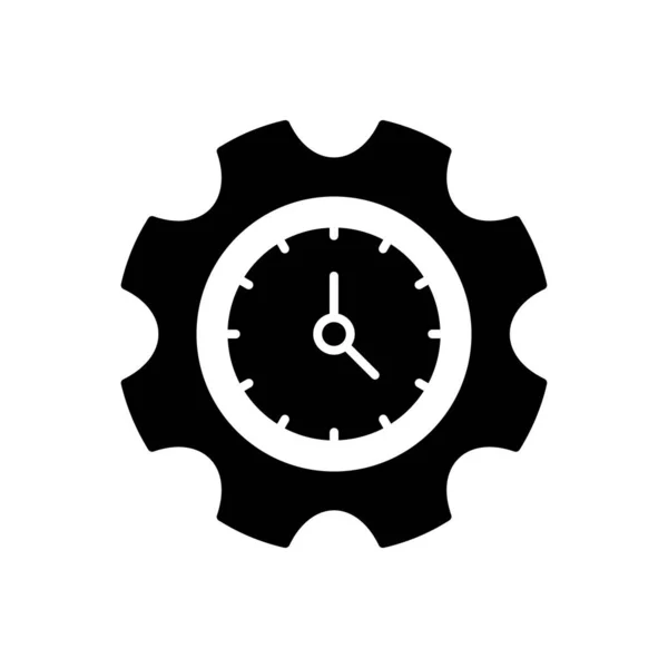 Time Setting Icon Vector Logotype — Vetor de Stock