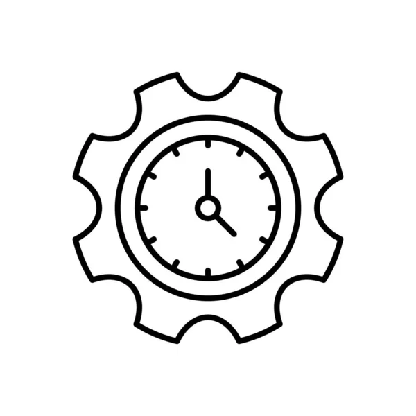 Time Setting Icon Vector Logotype — 스톡 벡터