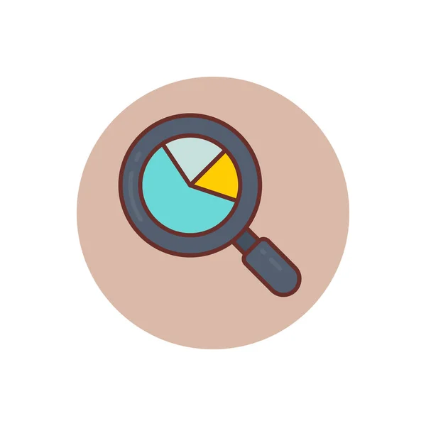 Report Analysis Icon Vector Logotype — Vettoriale Stock