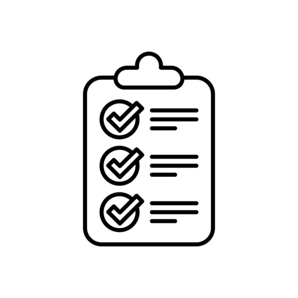 Checklist Icon Vector Logotype —  Vetores de Stock