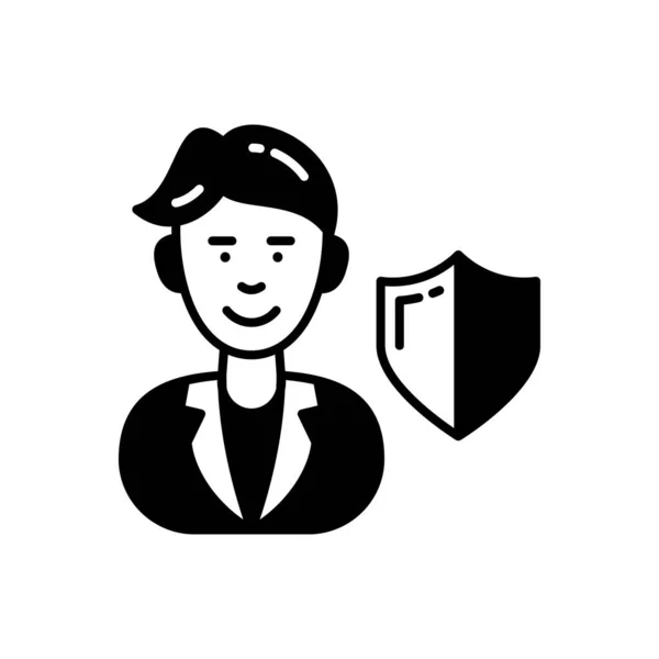 Compliance Officer Icon Vector Logotype — Vettoriale Stock