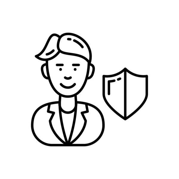 Compliance Officer Icon Vector Logotype — Stockvector
