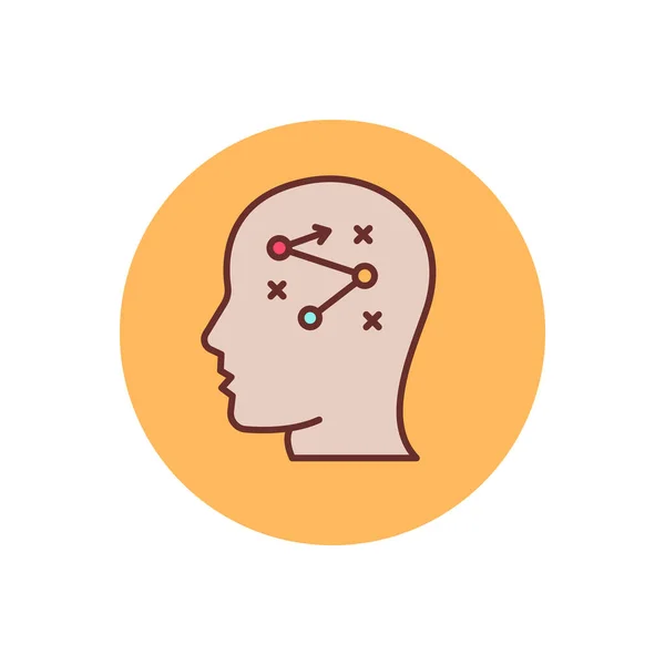 Strategic Thinking Icon Vector Logotype — Stok Vektör