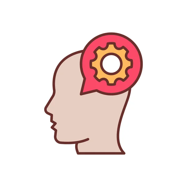 Productive Thinking Icon Vector Logotype — Stok Vektör