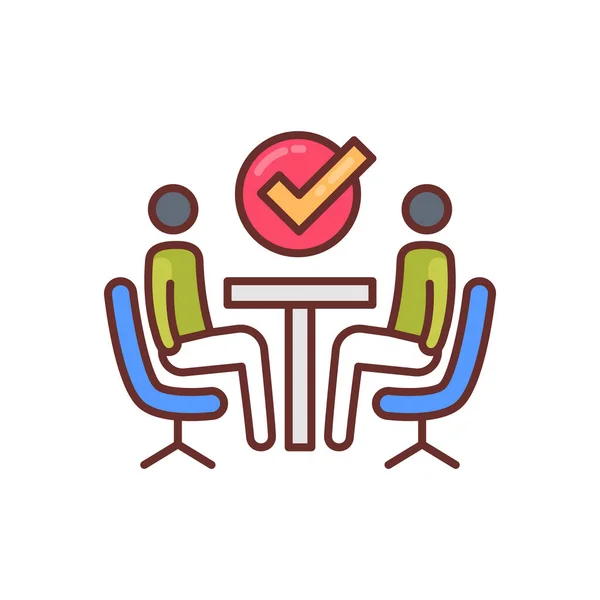 Business Agreement Icon Vector Logotype — Stockvector