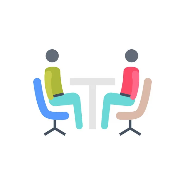 Business Meeting Icon Vector Logotype — Stockvector