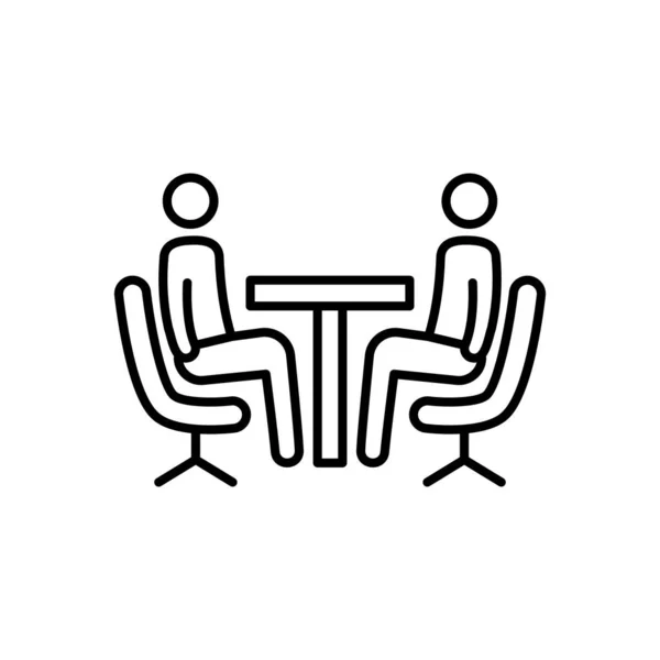Vektör Olarak Görüşmesi Simgesi Logotype — Stok Vektör