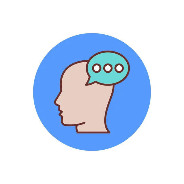 Mind Icon Vector Logotype — Vetor de Stock