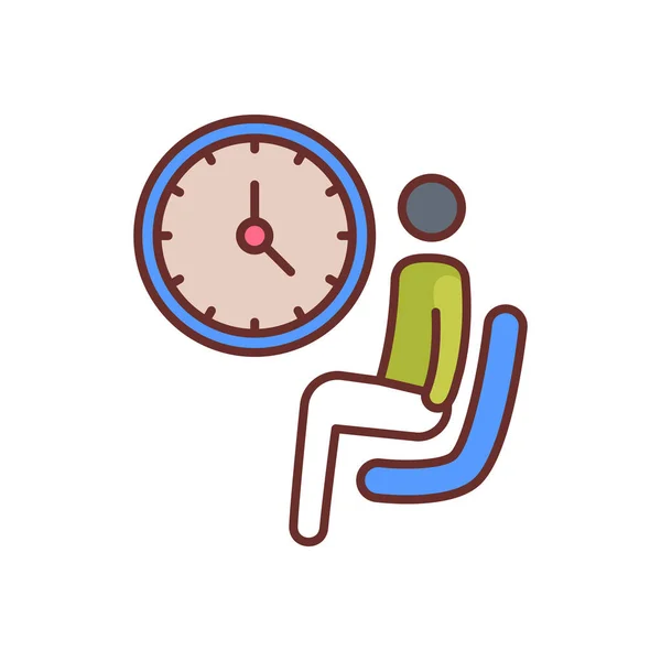 Waiting Icon Vector Logotype — Διανυσματικό Αρχείο
