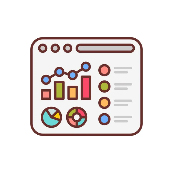 Project Dashboard Icon Vector Logotype — ストックベクタ