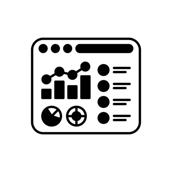 Project Dashboard Icon Vector Logotype — Archivo Imágenes Vectoriales