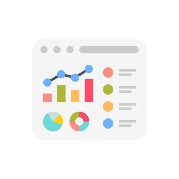 Project Dashboard Icon Vector Logotype — ストックベクタ