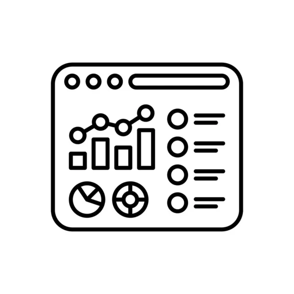 Project Dashboard Icon Vector Logotype — Stock vektor