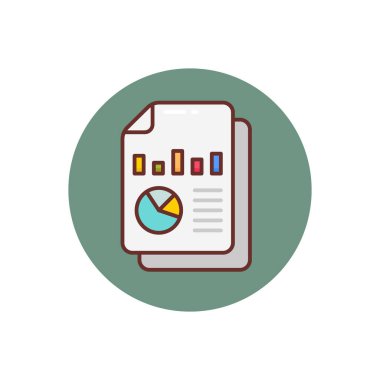 Vektör olarak yıllık rapor simgesi. Logotype