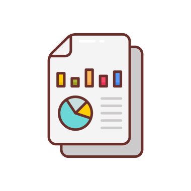 Vektör olarak yıllık rapor simgesi. Logotype