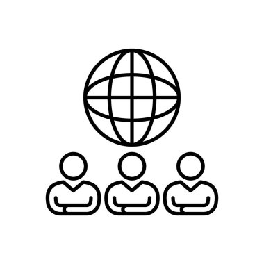 Vektör olarak İş Konferansı simgesi. Logotype