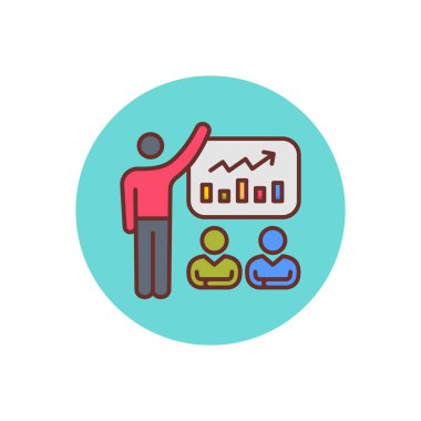 Vektör olarak Seminer simgesi. Logotype